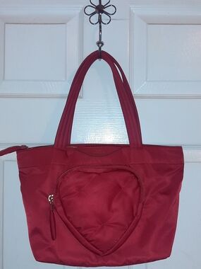 Anya Hindmarch Chubby Heart Nylon Tote